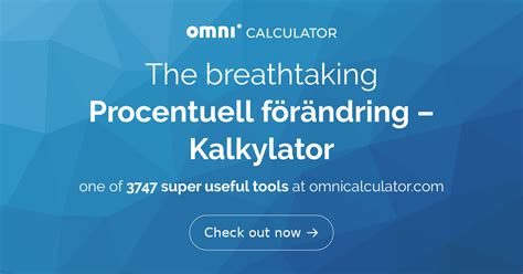 Procentuell ökning kalkylator